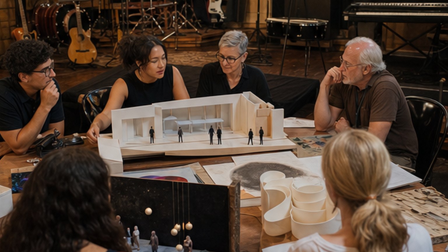 Custom editorial scene for Arts Council Board Meeting: August 2026 at Art Barn