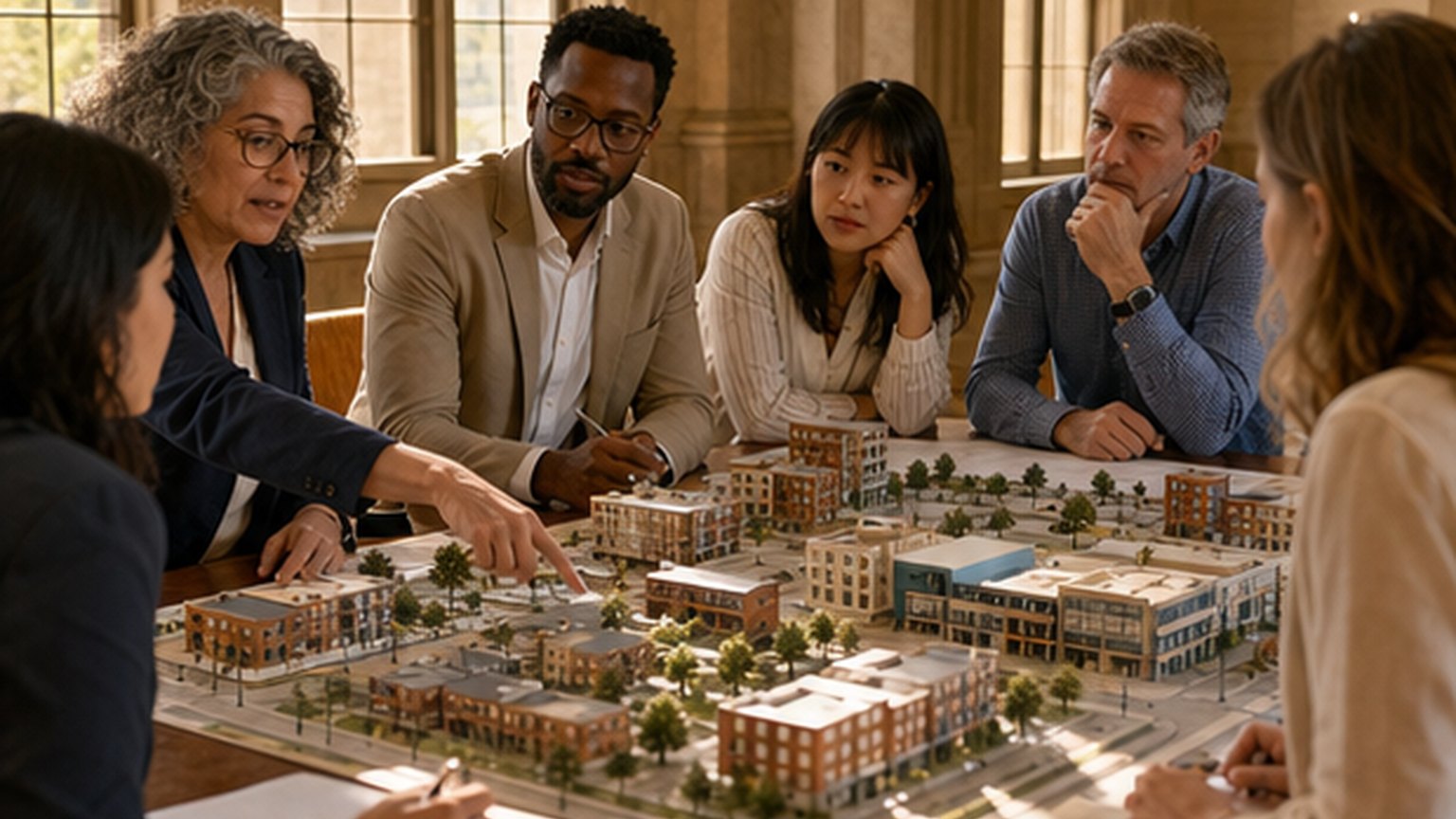 Custom editorial scene for Reinvestment Advisory Committee Meeting: August 2026 at Salt Lake City & County Building, Room 118