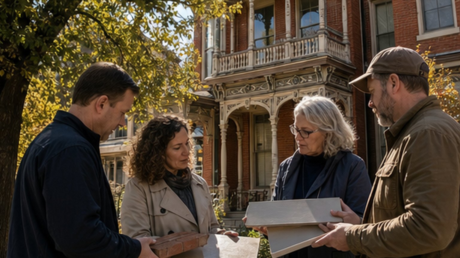 Custom editorial scene for Historic Landmark Commission at City Hall