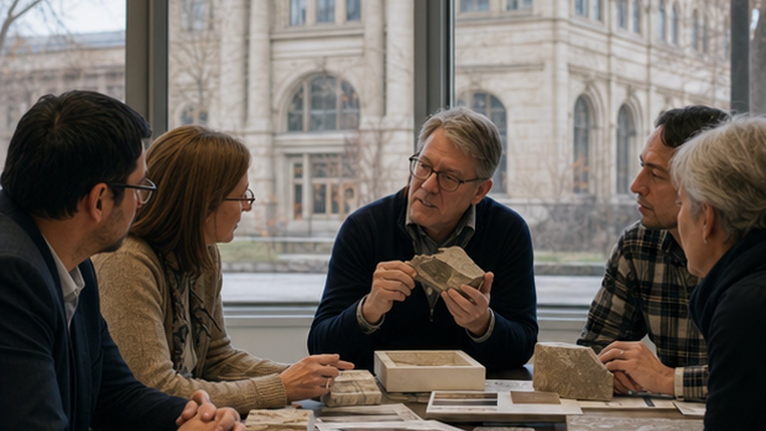 Custom editorial scene for Historic Landmark Commission at City Hall