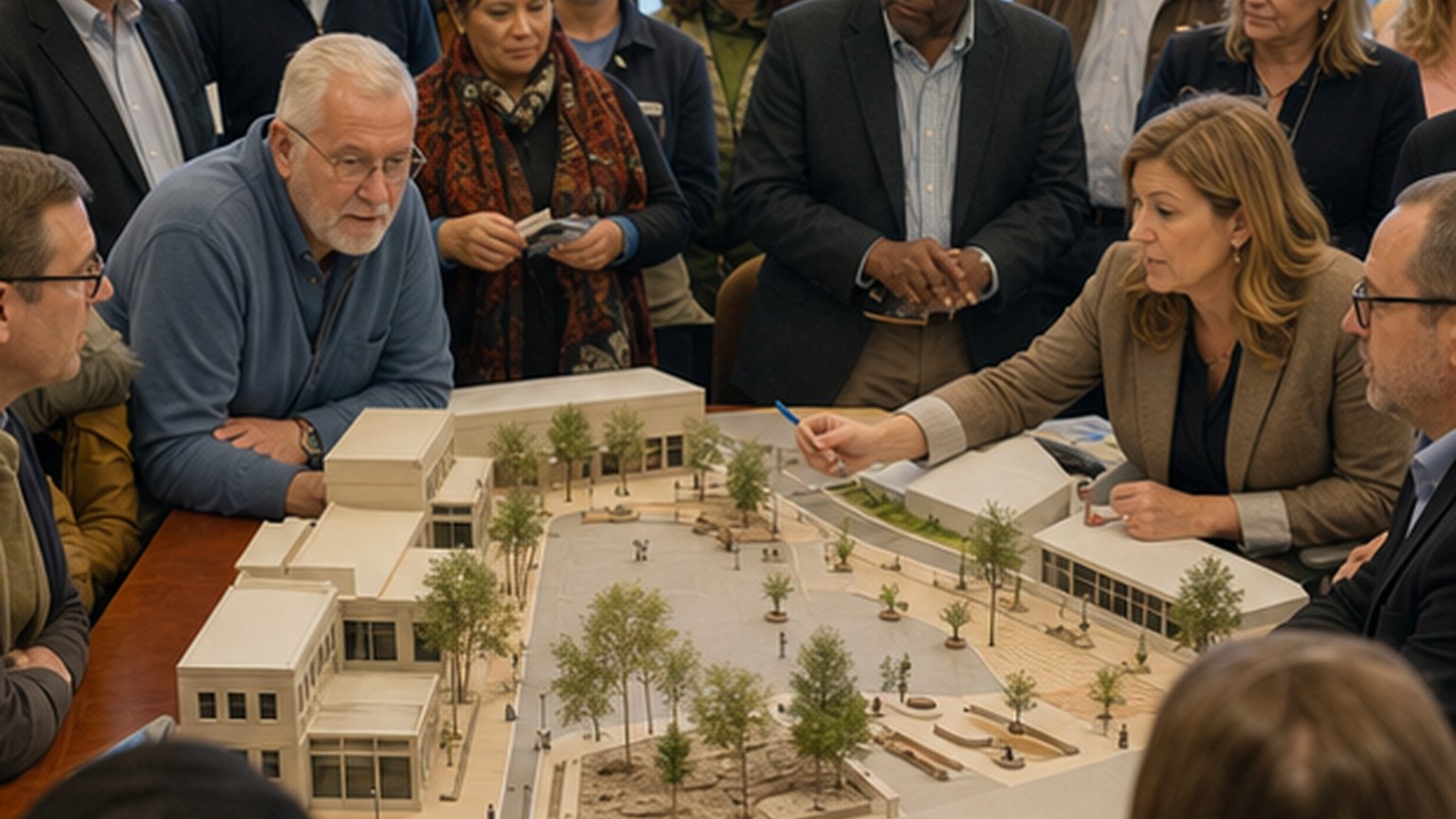 Custom editorial scene for C.R.A. & City Council Meeting at City & County Building/Online