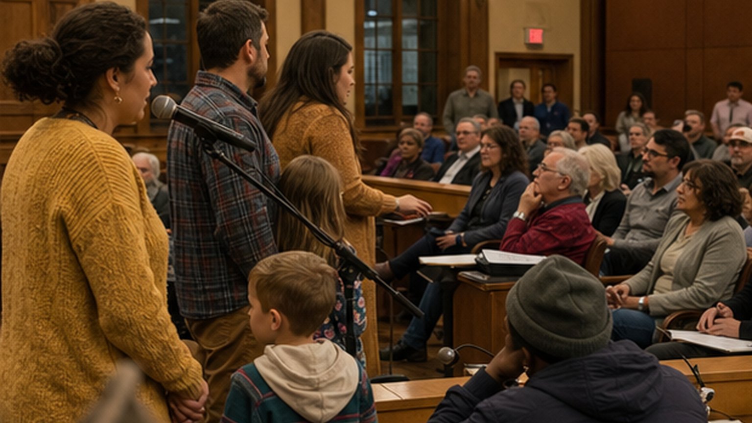Custom editorial scene for City Council Meeting at City & County Building/Online