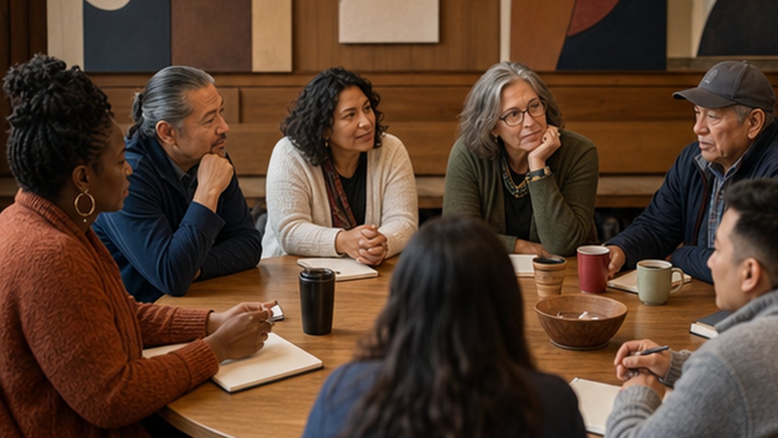Custom editorial scene for Human Rights Commission Meeting: September 2026 at Salt Lake City & County Building, Room 335