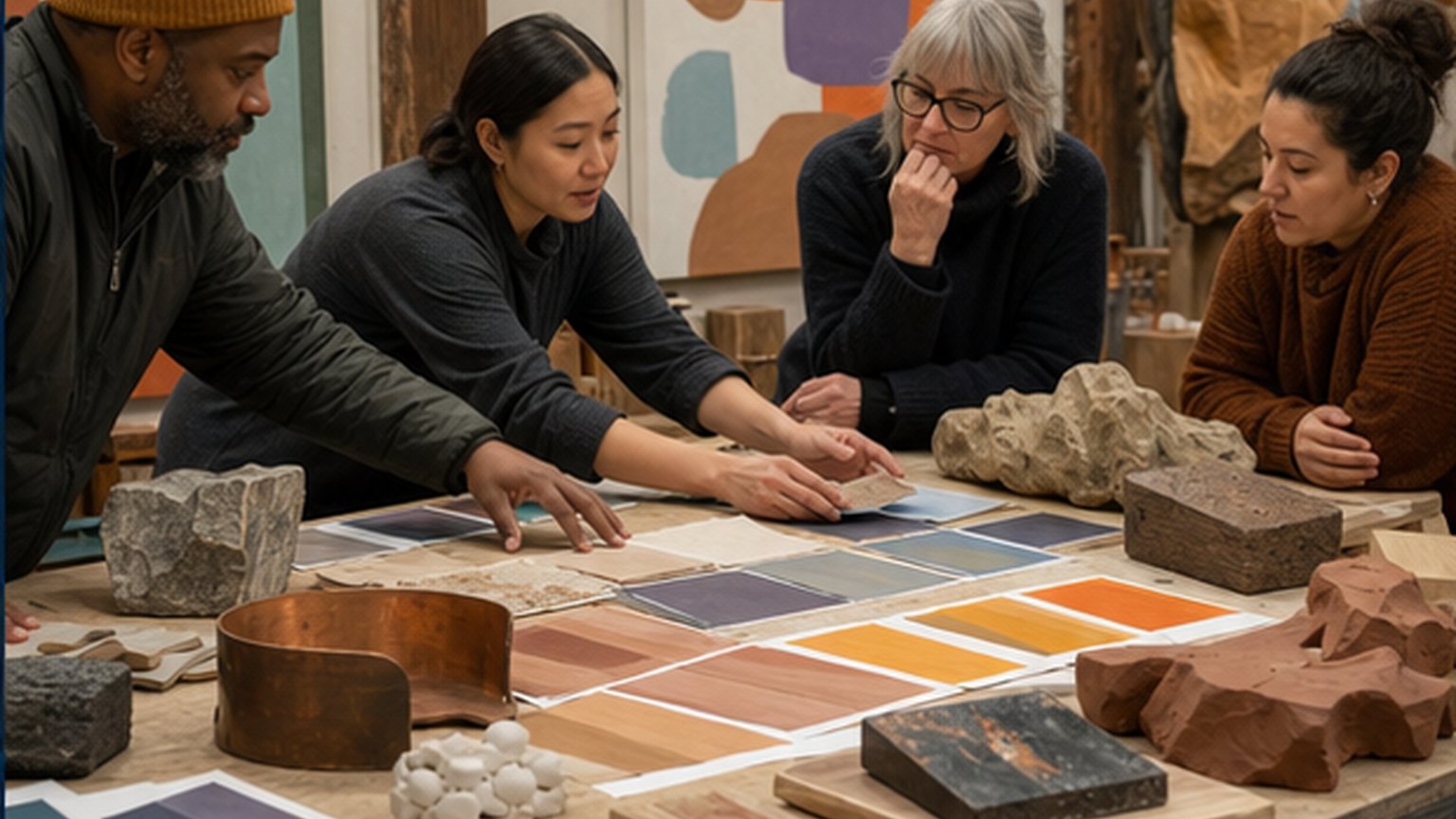 Custom editorial scene for Art Design Board Meeting: November 2026 at Salt Lake City Art Barn