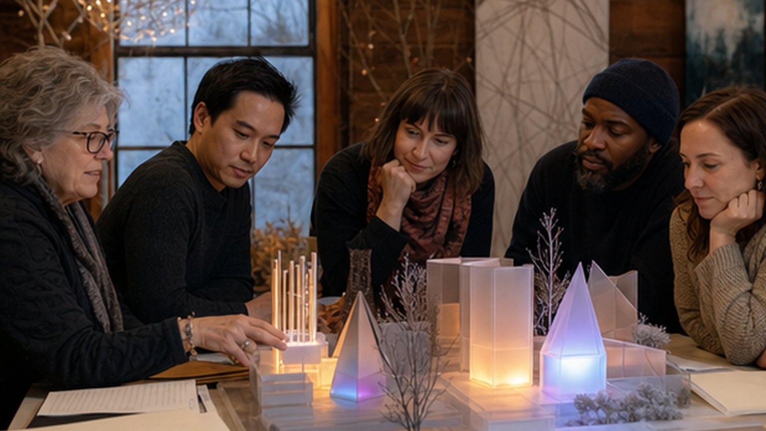 Custom editorial scene for Art Design Board Meeting: December 2026 at Salt Lake City Art Barn
