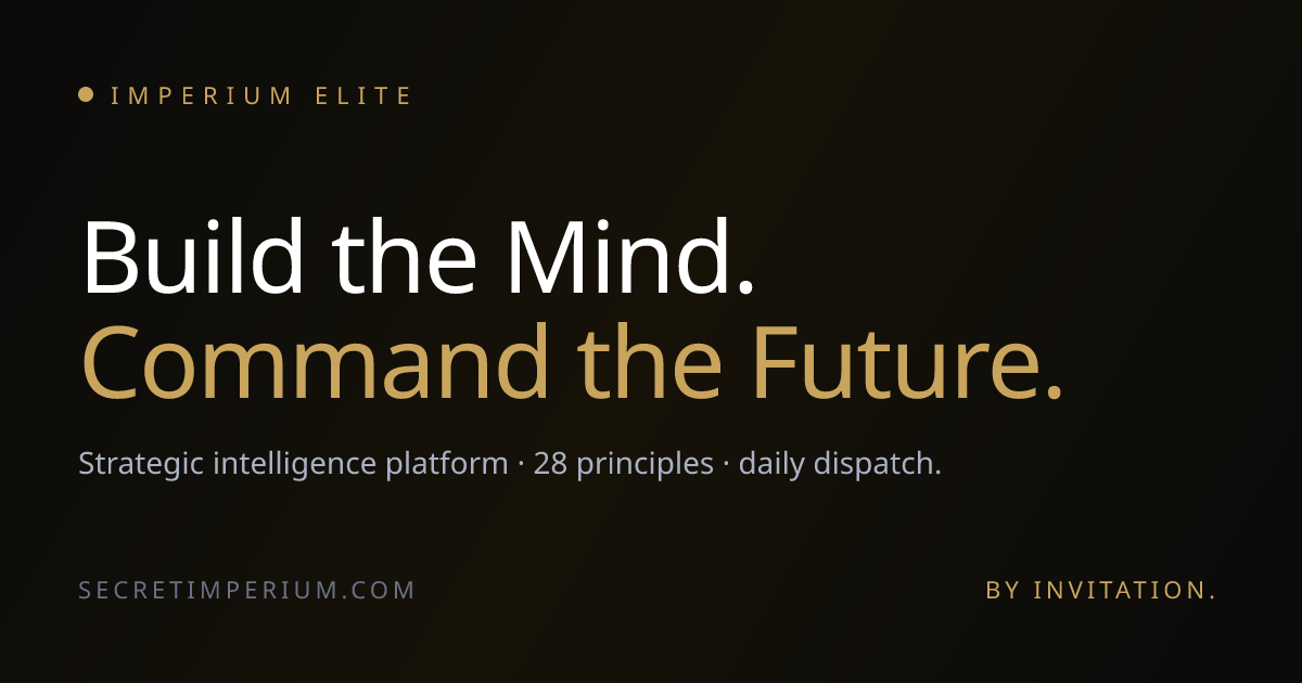 Imperium Elite strategic intelligence brand graphic